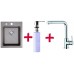 Franke SET G33 drez KSG 218.084 sivý + drezová batéria Samoa + dávkovač saponátu FD 300