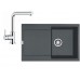 Franke SET G40 granitový drez MRG 611 grafit + batéria FN 0147 chróm 114.0283.429