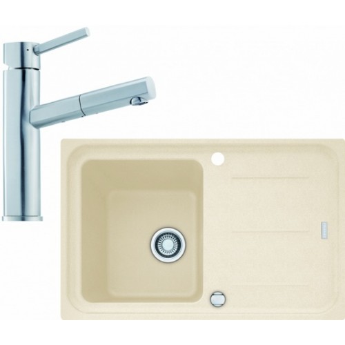 FRANKE SET G14 granitový drez IMG 611-78 vanilka + batéria FC 7986 GAIA nerez 114.0300.704 FRANKE SET G14 granitový drez IMG 611-78 vanilka + batéria FC 7986 GAIA nerez 114.0300.704