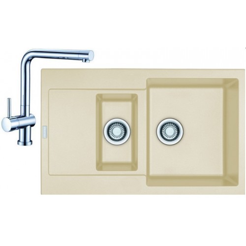 Franke SET G11 granitový drez MRG 651-78 vanilka + batéria Samoa chróm 114.0323.762