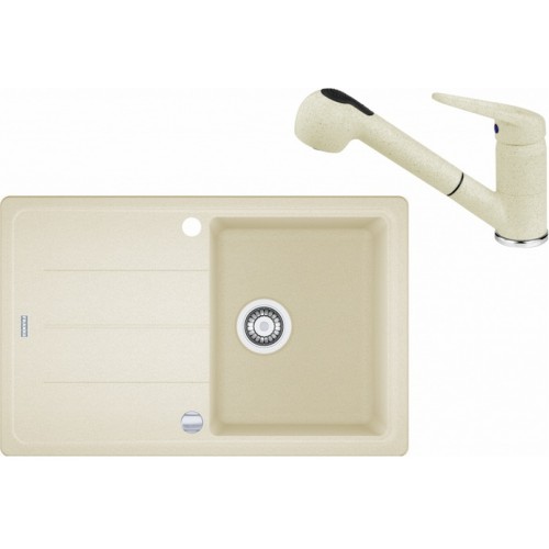 Franke SET G57 granitový drez BFG 611-78 vanilka + batéria FC 9547 vanilka 114.0323.920