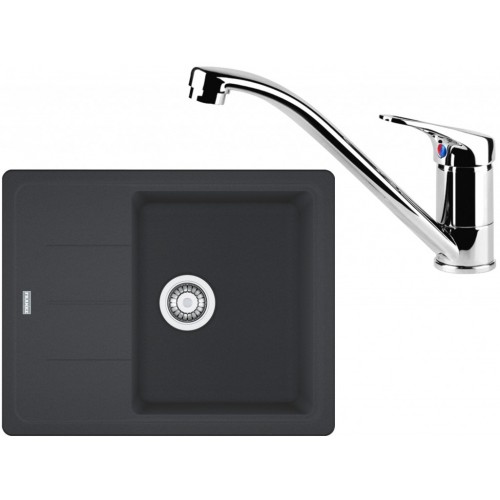 Franke SET G65 granitový drez BFG 611-62 grafit + batéria FC 1839 chróm 114.0365.131