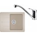 Franke SET G65 granitový drez BFG 611-62 sahara + batéria FC 1839 chróm 114.0365.137