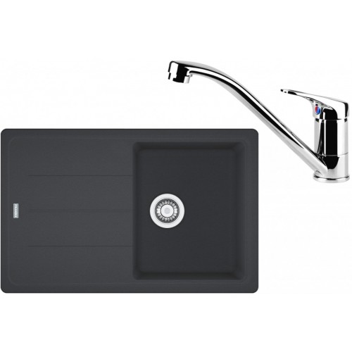 Franke SET G67 granitový drez BFG 611-78 grafit + batéria FC 1839 chróm 114.0365.151