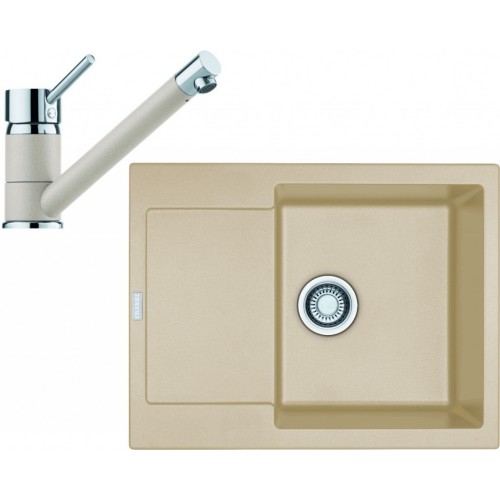 Franke SET G69 granitový drez MRG 611-62 sahara + batéria FC 7477 sahara 114.0365.196