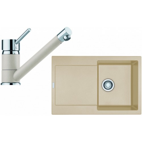 Franke SET G71 granitový drez MRG 611 sahara + batéria FC 7477 sahara 114.0365.274