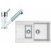 Franke SET G74 granitový drez MRG 651-78 biela ľad + batéria FG 7486 biela 114.0365.340
