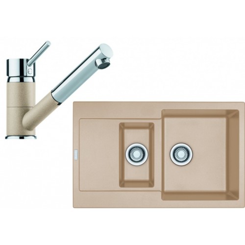 Franke SET G74 granitový drez MRG 651-78 piesok + batéria FG 7486 piesok 114.0365.404