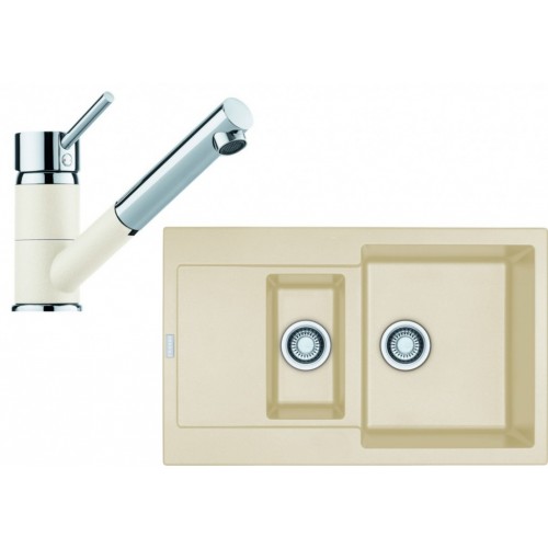 Franke SET G74 granitový drez MRG 651-78 vanilka + batéria FG 7486 vanilka 114.0365.410