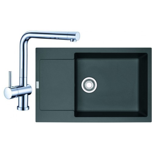Franke SET G75 granitový drez MRG 611-78 BB grafit + batéria Samoa chróm 114.0365.417 Franke SET G75 granitový drez MRG 611-78 BB grafit + batéria Samoa chróm 114.0365.417