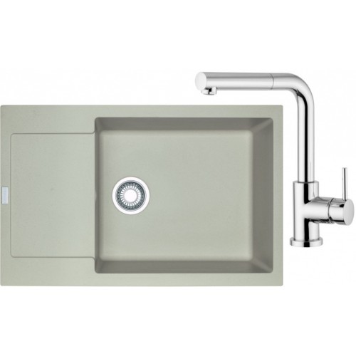 Franke SET G76 granitový drez MRG 611-78 BB sahara + batéria FN 0147 chróm 114.0365.681