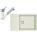 Franke SET G78 granitový drez MRG 611-78 BB vanilka + batéria FC 7486 vanilka 114.0365.715