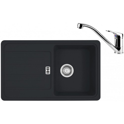 Franke SET G83 granitový drez EGF 614-78 grafit + batéria FC 1839 chróm 114.0365.752