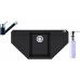 Franke SET G87 granitový drez MRG 612 E ónyx + batéria FC 7477 ónyx + dávkovač FD 300