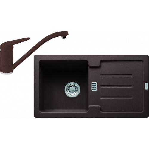 Franke SET G89 granitový drez STG 614-78 tmavo hnedá + batéria FC 9541 tmavo hnedá Franke SET G89 granitový drez STG 614-78 tmavo hnedá + batéria FC 9541 tmavo hnedá