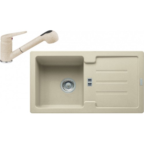 Franke SET G90 granitový drez STG 614-78 sahara + batéria FC 9547 sahara 114.0366.023