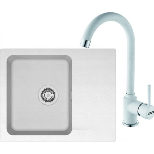 Franke SET T29 tectonitový drez OID 611-62 biely + batéria FP 9400 biela 114.0366.036 Franke SET T29 tectonitový drez OID 611-62 biely + batéria FP 9400 biela 114.0366.036