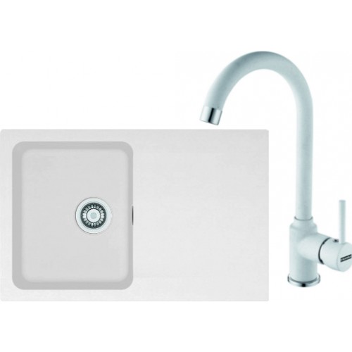 Franke SET T30 tectonitový drez OID 611-78 biely + batéria FP 9400 biela 114.0366.038 Franke SET T30 tectonitový drez OID 611-78 biely + batéria FP 9400 biela 114.0366.038