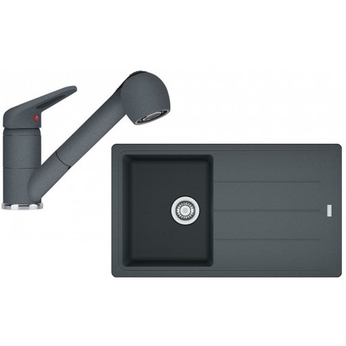 Franke SET G132 granitový drez BFG 611-86 grafit + batérie FC 9547.099 grafit Franke SET G132 granitový drez BFG 611-86 grafit + batérie FC 9547.099 grafit