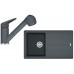Franke SET G132 granitový drez BFG 611-86 grafit + batérie FC 9547.099 grafit