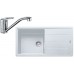 Franke SET G133 granitový drez BFG 611 biela ľad + batéria FC 9541.031 chróm