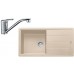Franke SET G133 granitový drez BFG 611 pieskový melír + batérie FC 9541.031 chróm