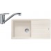 Franke SET G133 granitový drez BFG 611 vanilka + batéria FC 9541.031 chróm