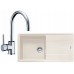 Franke SET G134 granitový drez BFG 611 vanilka + batéria FC 650.031 chróm