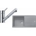 Franke SET G136 granitový drez BFG 611 sivý kameň + batéria FG 7486.031 chróm