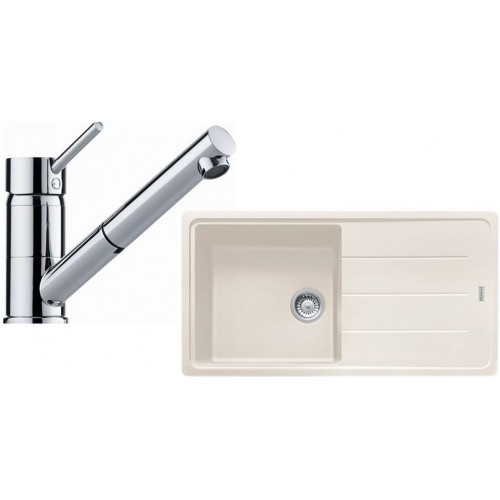 Franke SET G136 granitový drez BFG 611 vanilka + batéria FG 7486.031 chróm