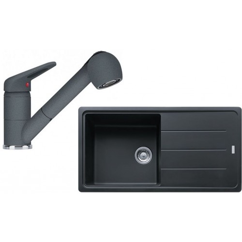 Franke SET G138 granitový drez BFG 611 grafit + batérie FC 9547.099 grafit
