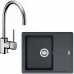 Franke SET G54 granitový drez BFG 611-62 grafit + batéria FC 650.031 chróm 114.0323.795