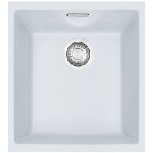 BAZÁR Franke Sirius SID 110-34, 365x440 mm, tectonitový drez, biela 125.0363.784 POŠKODENÝ