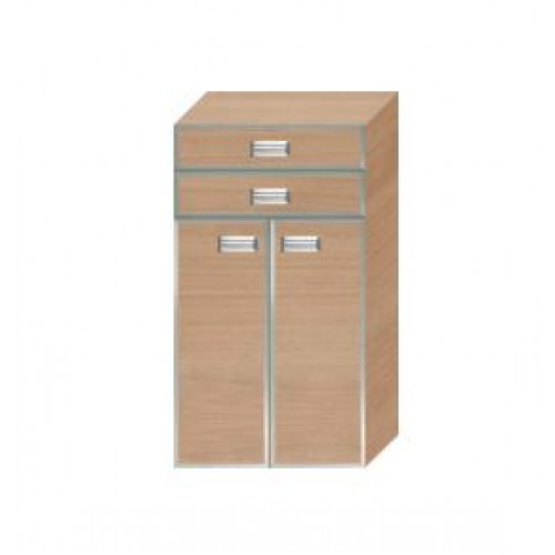 INTEDOOR FLORIDA stredná kúpeľňová skrinka, zapustená úchytka s rámom FSS502Z06B 