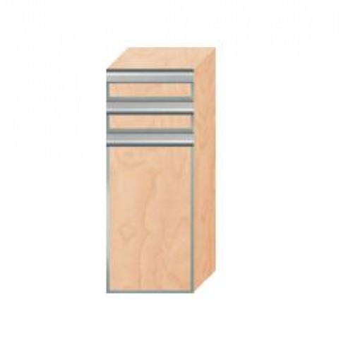 INTEDOOR FLORIDA stredná kúpeľňová skrinka pravá, horná úchytka s rámom FSS352ZP06D 