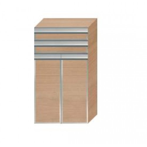 INTEDOOR FLORIDA stredná kúpeľňová skrinka, horná úchytka s rámom FSS502Z06D 