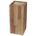 Kvetináč G21 Wood Tube dark 33x33x70cm 6392651