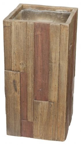 Kvetináč G21 Wood Tube dark 40x40x80cm 6392652