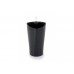 Samozavlažovací kvetináč G21 Trio mini čierny, výška 26cm 639251