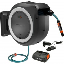 Gardena PowerRoll XL Nástenný box na hadicu, 35m (1x2,5Ah/18V) biela, 18642-20