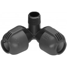 Gardena Sprinklersystem L-kus 25 mm x vonkaj. záv. 3/4", roh. prípojka zadažďovač, 2783-20