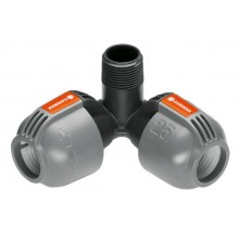GARDENA L-kus 25 mm x vonkajší závit 3/4", rohová prípojka zadažďovača, 2783-20