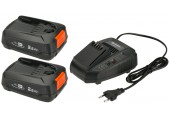 GARDENA Štartovacia sada P4A 2 x PBA 18V/45 + AL 1830 CV (2x2,5 Ah/18V) 14907-20