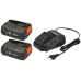 GARDENA Štartovacia sada P4A 2 x PBA 18V/45 + AL 1830 CV (2x2,5 Ah/18V) 14907-20