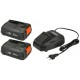 GARDENA Štartovacia sada P4A 2 x PBA 18V/45 + AL 1830 CV (2x2,5 Ah/18V) 14907-20