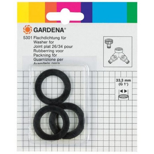 GARDENA plochej tesnenie 33 mm (G1") (3 ks) 5301-20