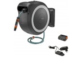 GARDENA PowerRoll XXL Nástenný box na hadicu – sada 40m ( 1x2,5Ah/18V) biely, 18647-20