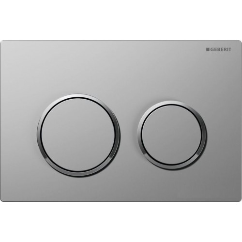GEBERIT - ovládacie tlačidlo OMEGA 20, pochrómovaná matná/pochrómovaná lesklá 115.085.KN.1