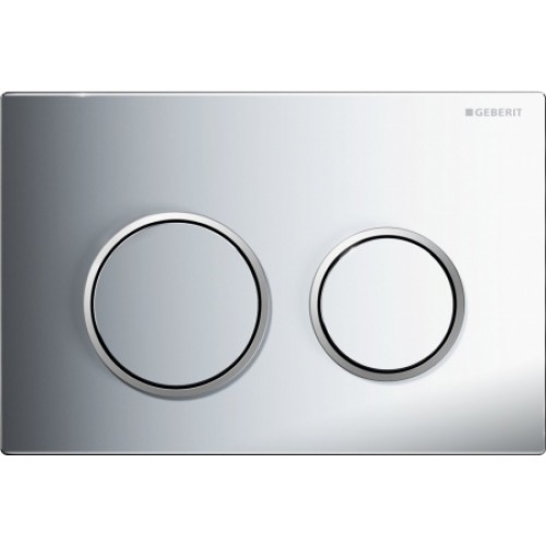 GEBERIT - ovládacie tlačidlo OMEGA 20, pochrómovaná lesklá/pochrómovaná mat. 115.085.KH.1