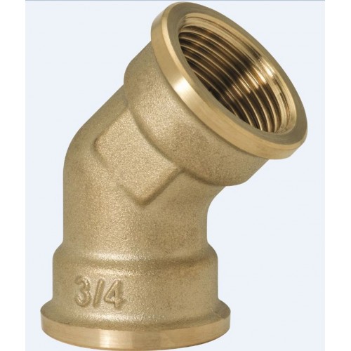 GEBO koleno 45 ° 3/4 "F x F mosadz 120-5BR GEBO koleno 45 ° 3/4 "F x F mosadz 120-5BR